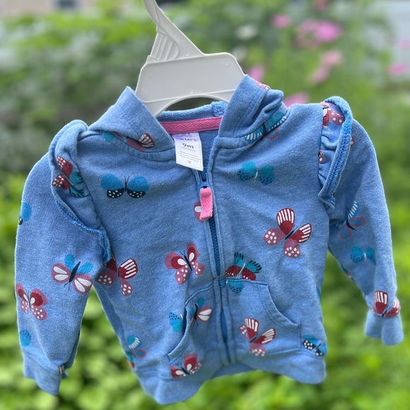 Carters Zip Up Hoodie, 9m - Picture 6 of 6
